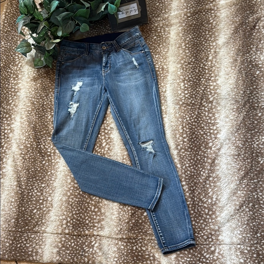 Jag Jeans Blue Skinny Distressed Denim